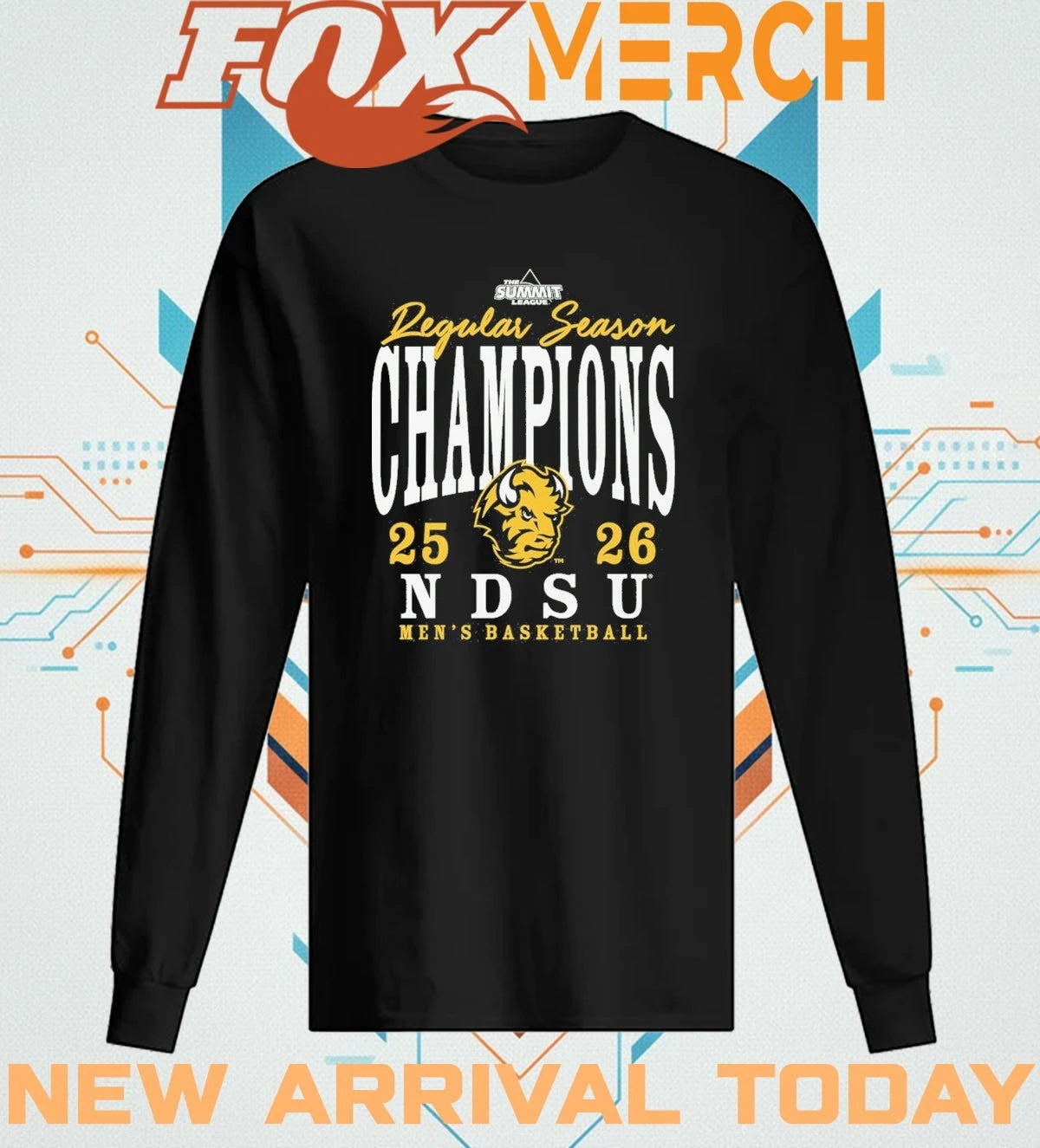 North Dakota State Bison 2026 Summit League Regular Season Champions t-shirt