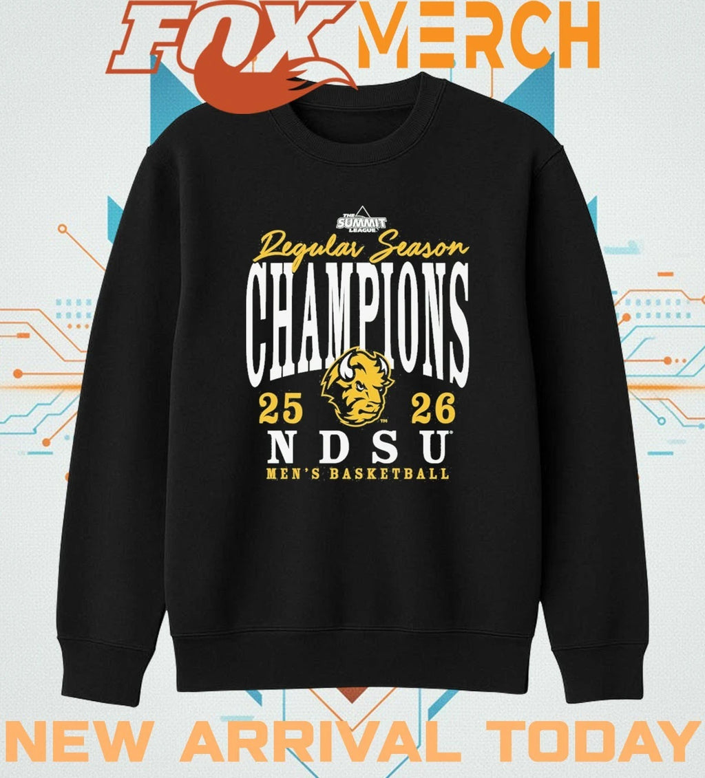 North Dakota State Bison 2026 Summit League Regular Season Champions t-shirt