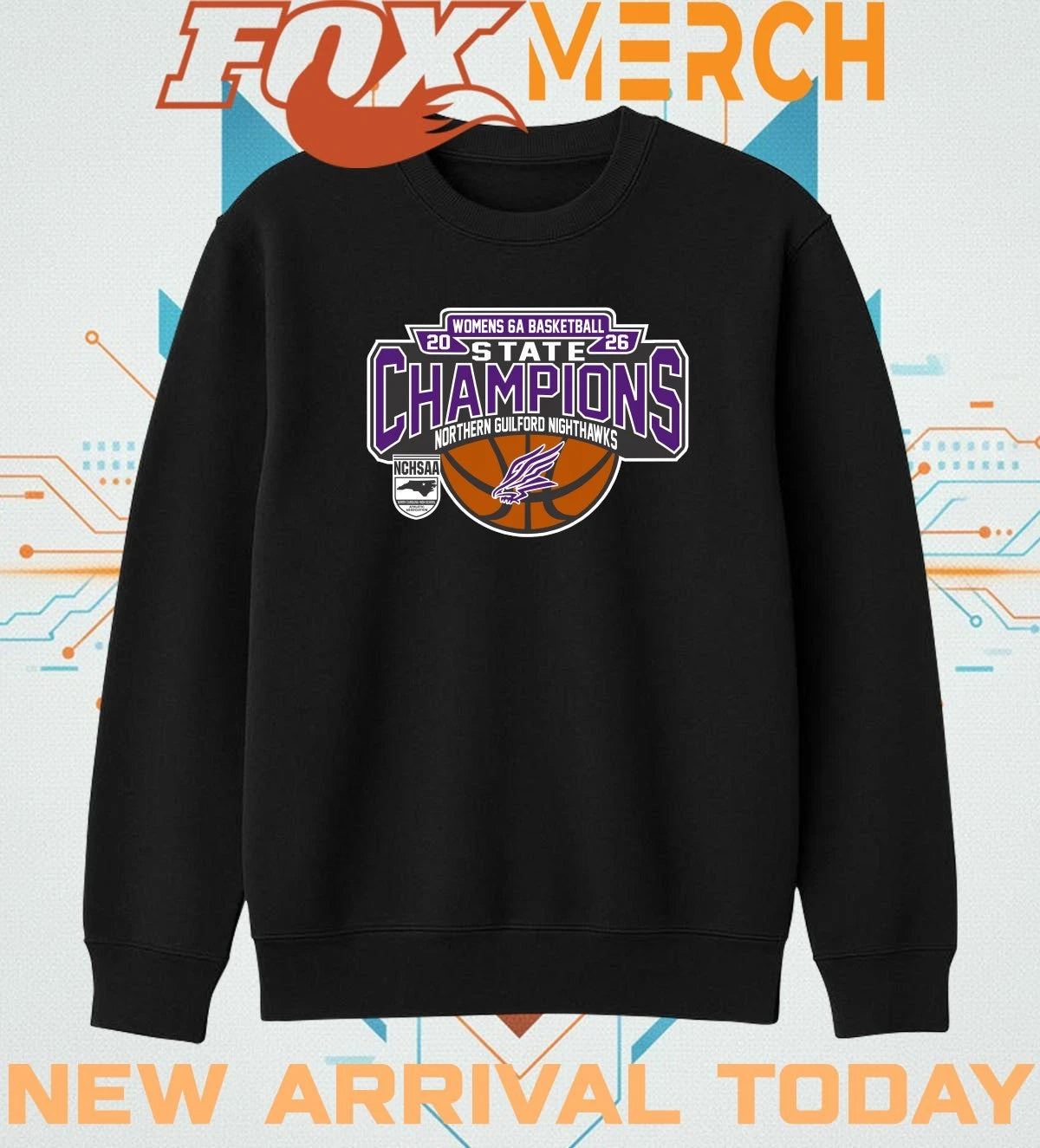 Northern Guilford Nighthawks 2026 Women’s 6A Basketball State Champions t-shirt