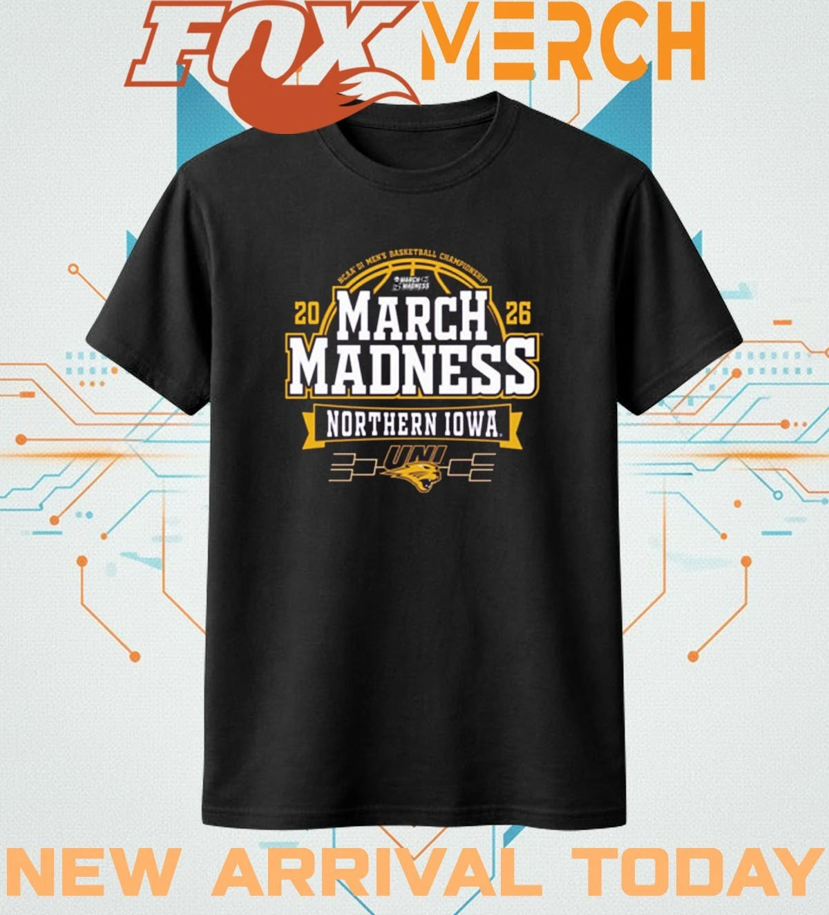 Northern Iowa Panthers 2026 Men’s Basketball March Madness Bound t-shirt
