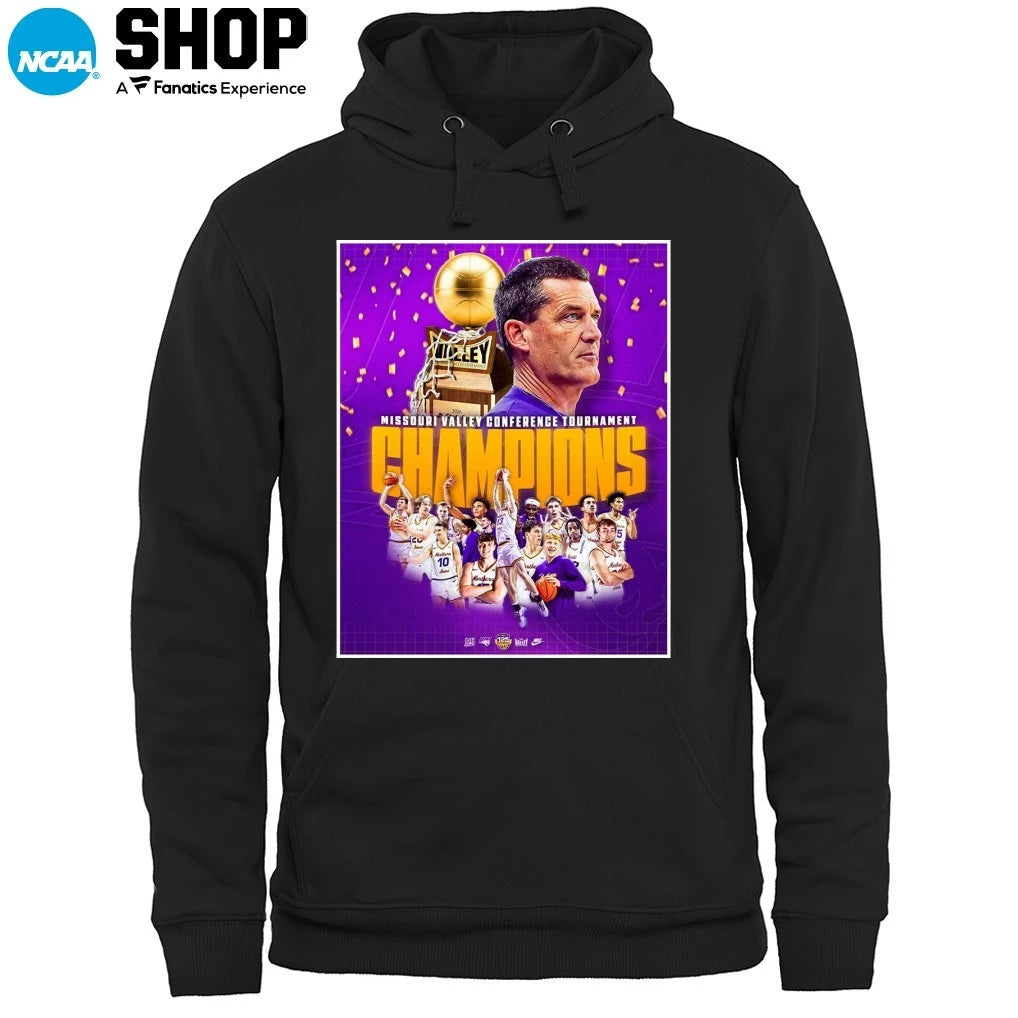 Northern Iowa Panthers Men’s Basketball 2026 Missouri Valley Conference Tournament Champions T-Shirt