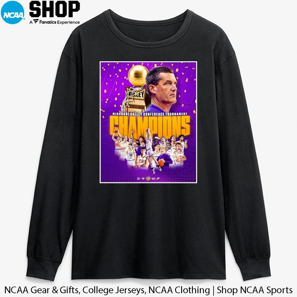 Northern Iowa Panthers Men’s Basketball 2026 Missouri Valley Conference Tournament Champions T-Shirt