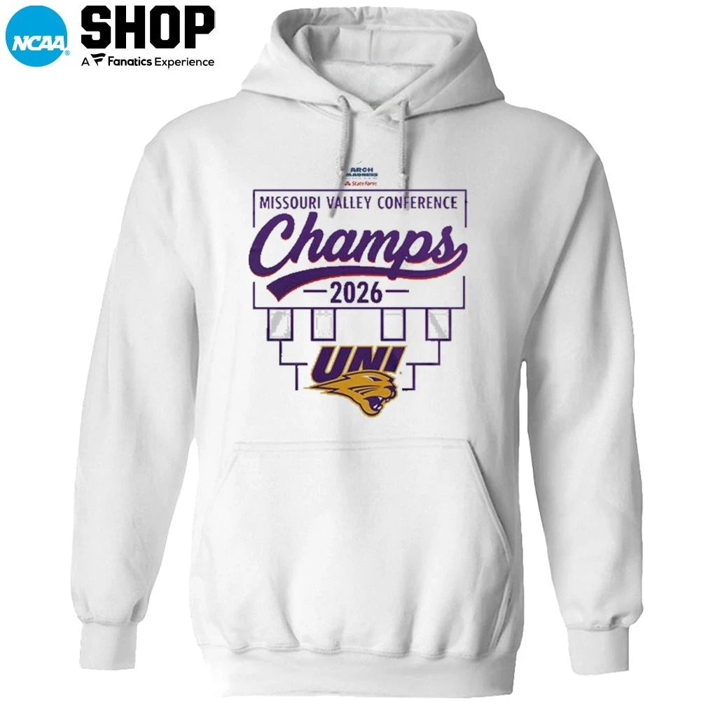 Northern Iowa Panthers Missouri Valley Champions 2026 T-Shirt