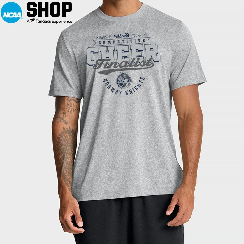 Norway Knights 2026 MHSAA DIV 4 Competitive Cheer Finalist T-Shirt