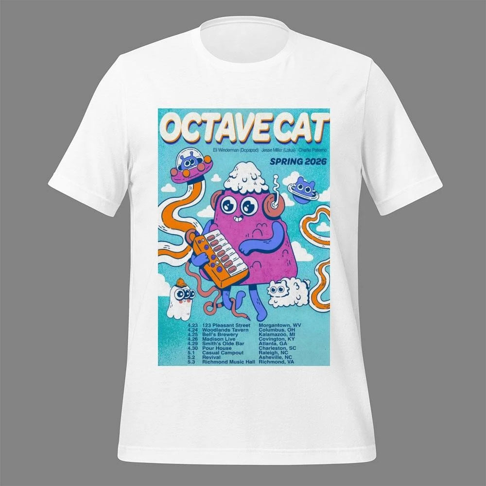 Octave Cat Tour 2026 Spring Poster Shirt