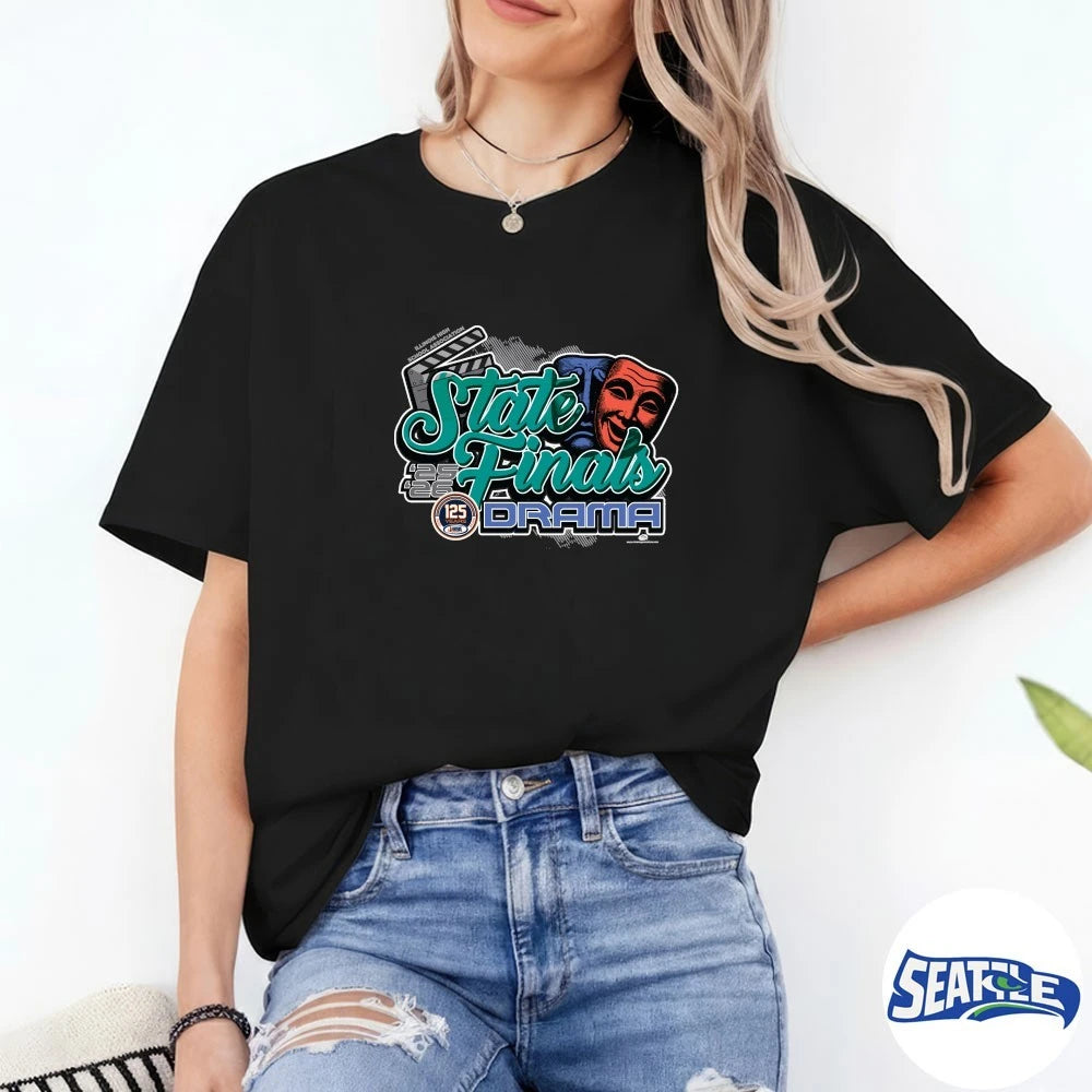 Official 2025-26 A1 IHSA Drama State Finals Logo t-shirt