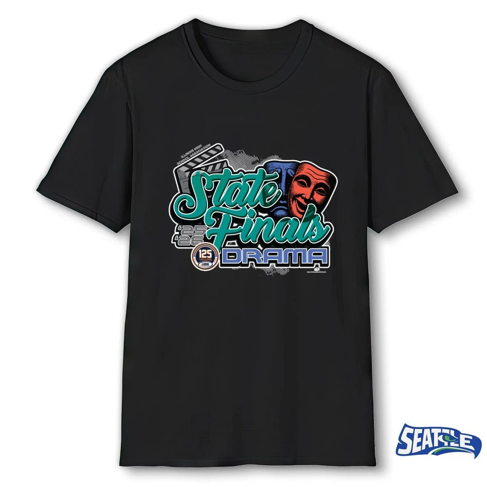 Official 2025-26 A1 IHSA Drama State Finals Logo t-shirt