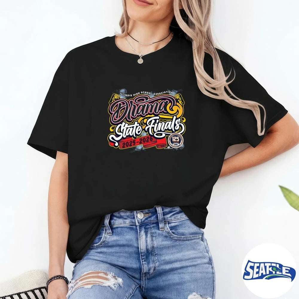 Official 2025-26 A2 Illinois High School Association Drama State Finals t-shirt