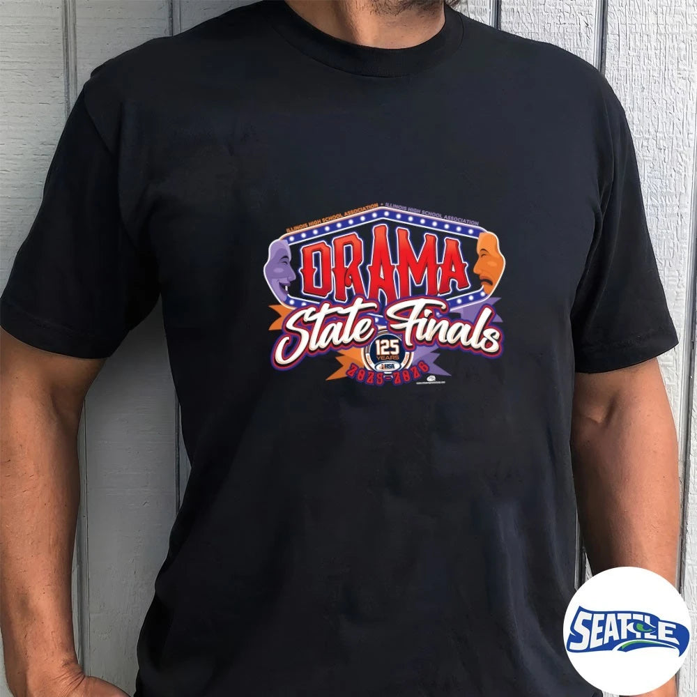 Official 2025-26 A3 Illinois High School Association IHSA Drama State Finals t-shirt
