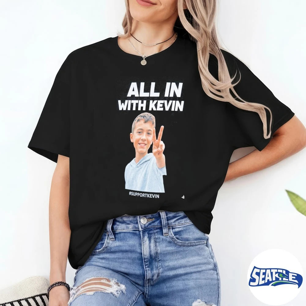 Official 2026 All In With Kevin Support Kevin t-shirt
