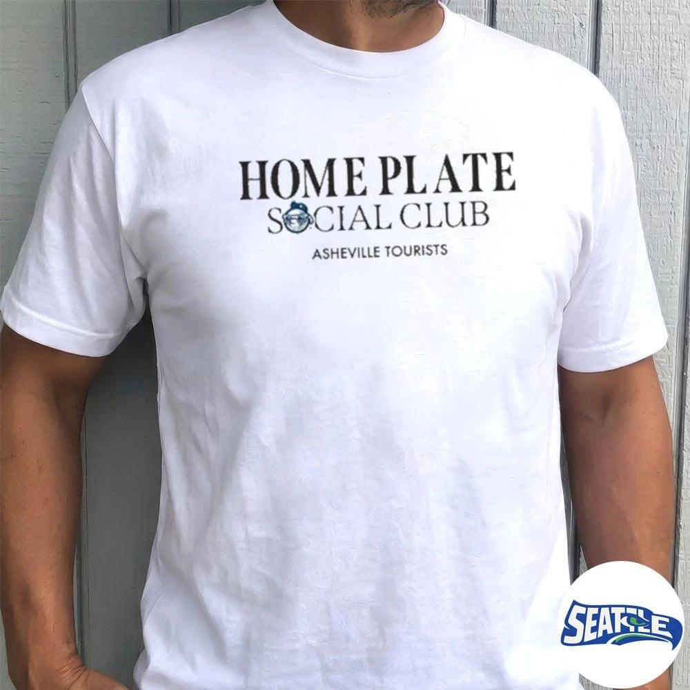 Official 2026 Asheville Tourists Home Plate Social Club Giveaway t-shirt