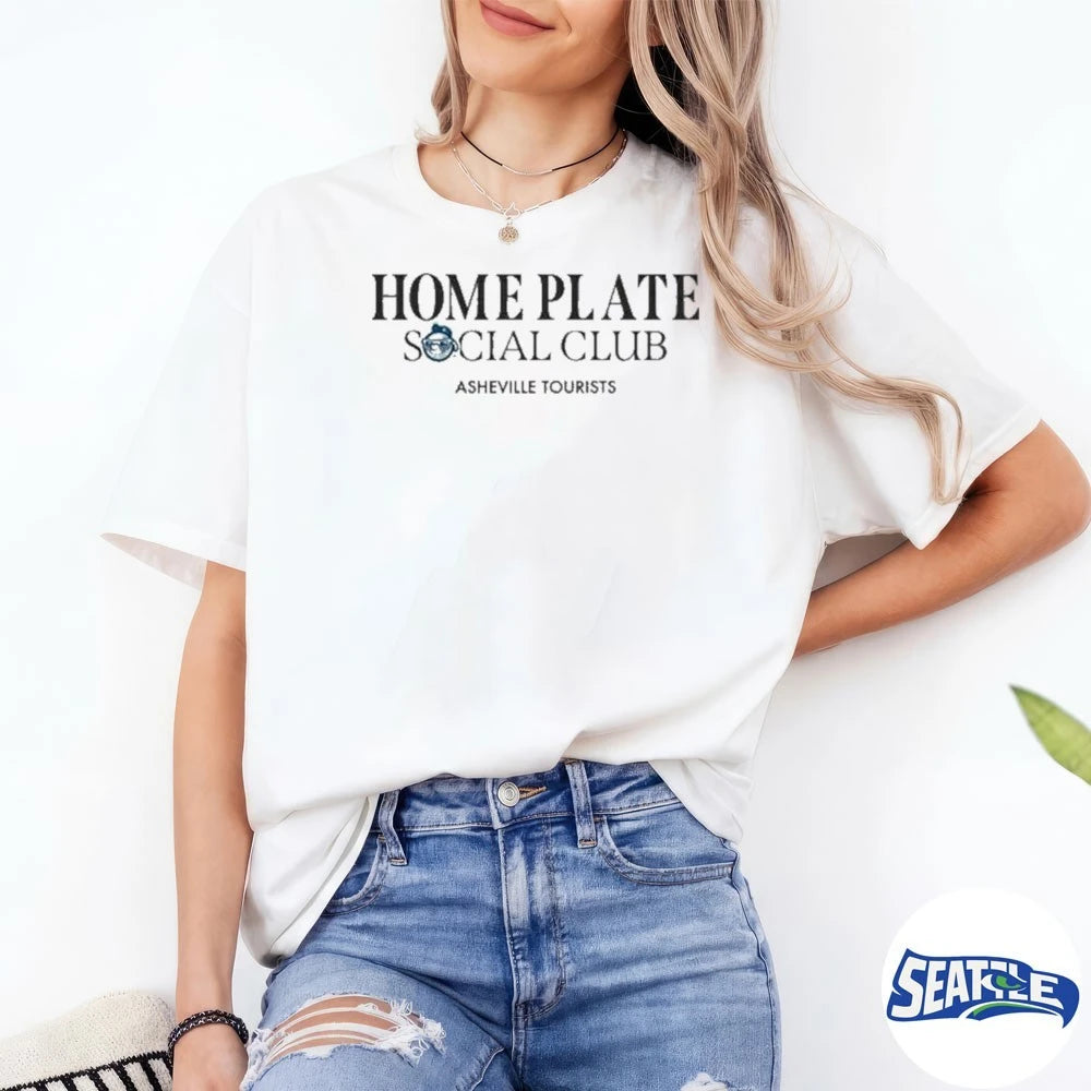 Official 2026 Asheville Tourists Home Plate Social Club Giveaway t-shirt