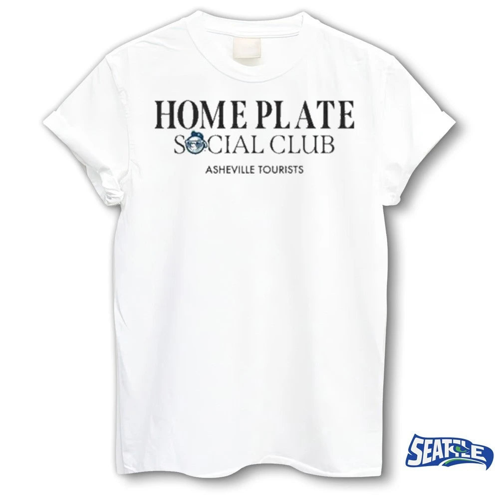 Official 2026 Asheville Tourists Home Plate Social Club Giveaway t-shirt