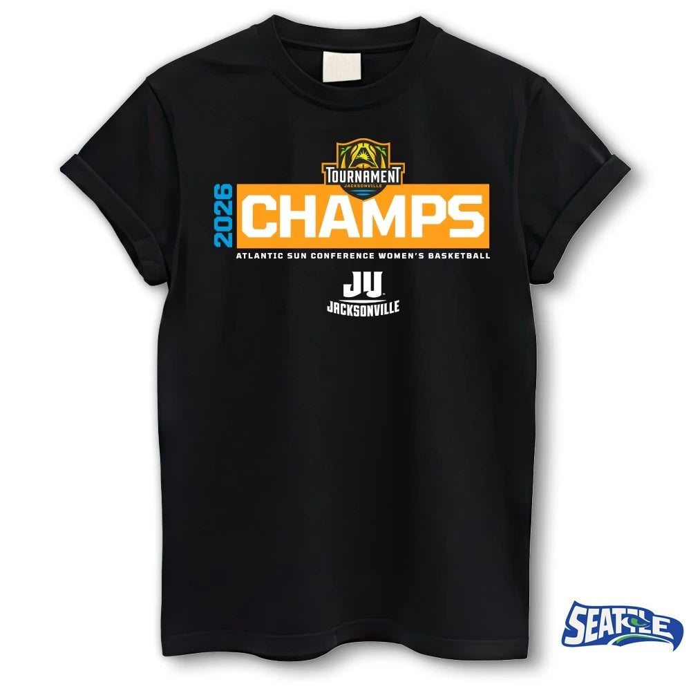 Official 2026 Atlantic Sun Conference Women’s Championship Champs Tournament Jacksonville t-shirt