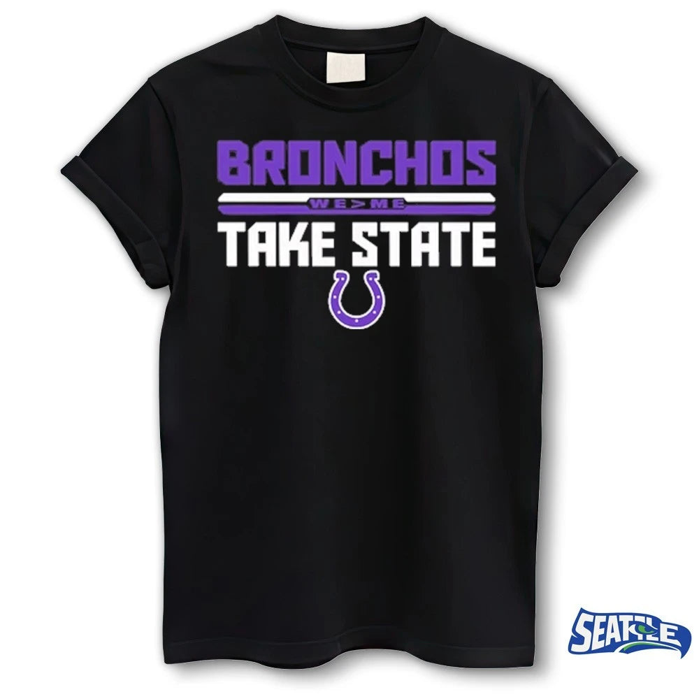 Official 2026 Bethany Bronchos Athletics We Me Take State t-shirt