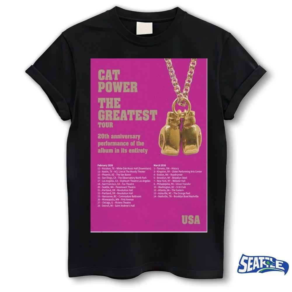 Official 2026 Cat Power The Greatest Tour 20th Anniversary Performance Of The Album In Its Entirety t-shirt