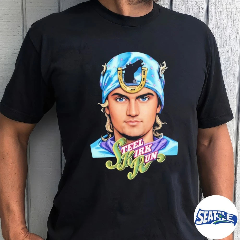 Official 2026 Charlie Kirk Steel Kirk Run Portrait t-shirt