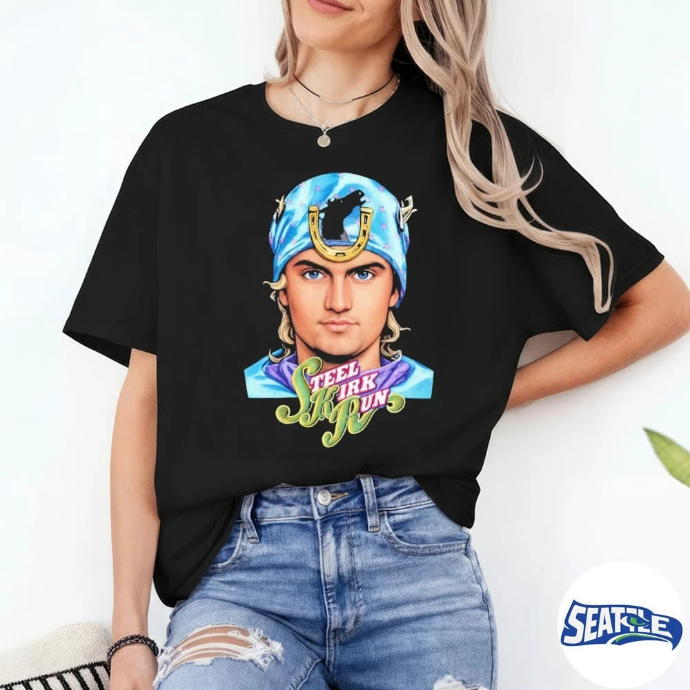 Official 2026 Charlie Kirk Steel Kirk Run Portrait t-shirt