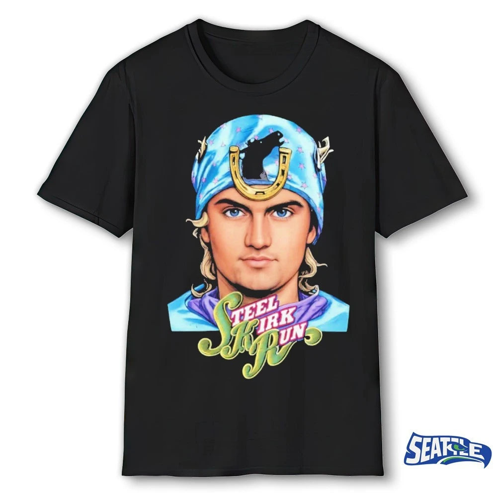 Official 2026 Charlie Kirk Steel Kirk Run Portrait t-shirt