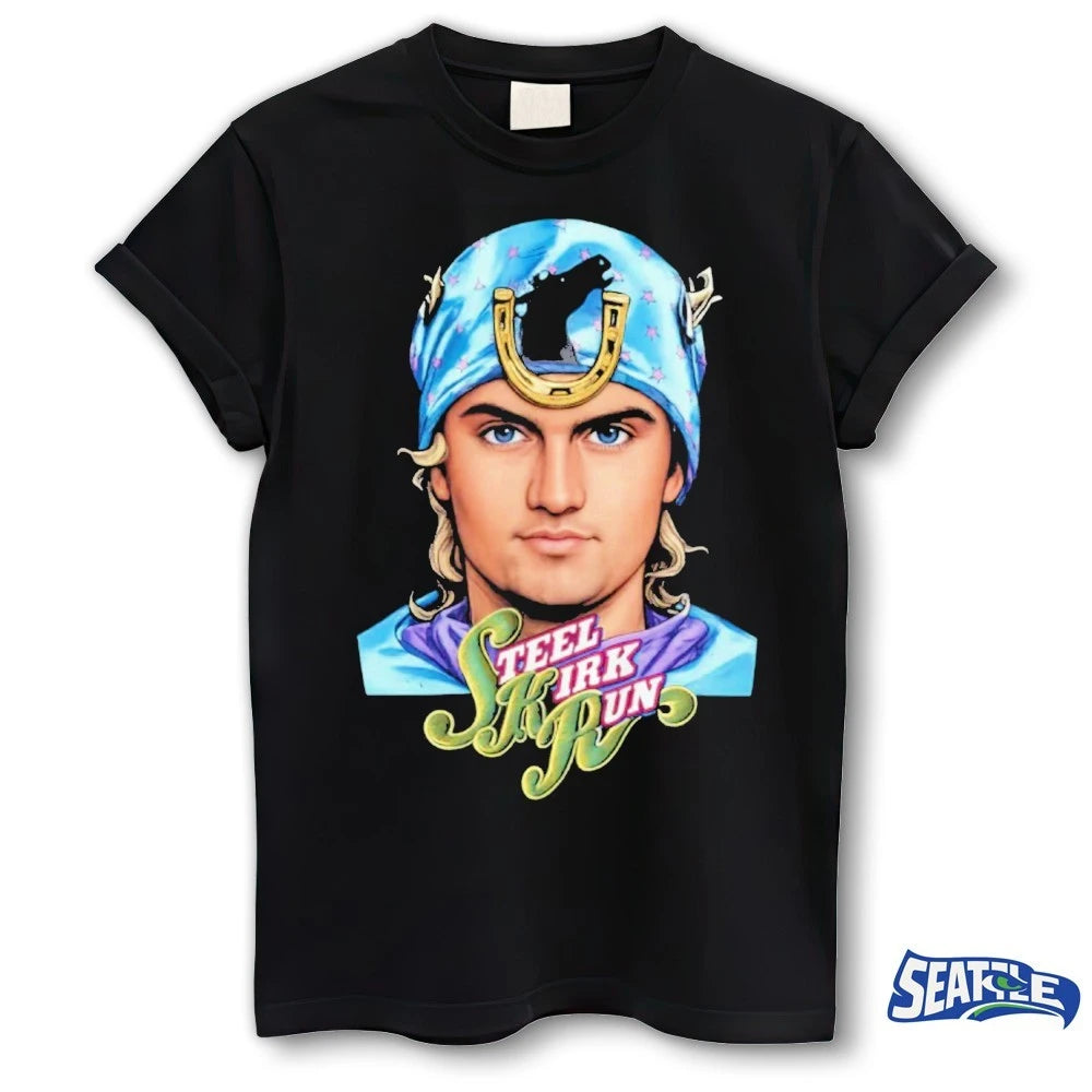 Official 2026 Charlie Kirk Steel Kirk Run Portrait t-shirt