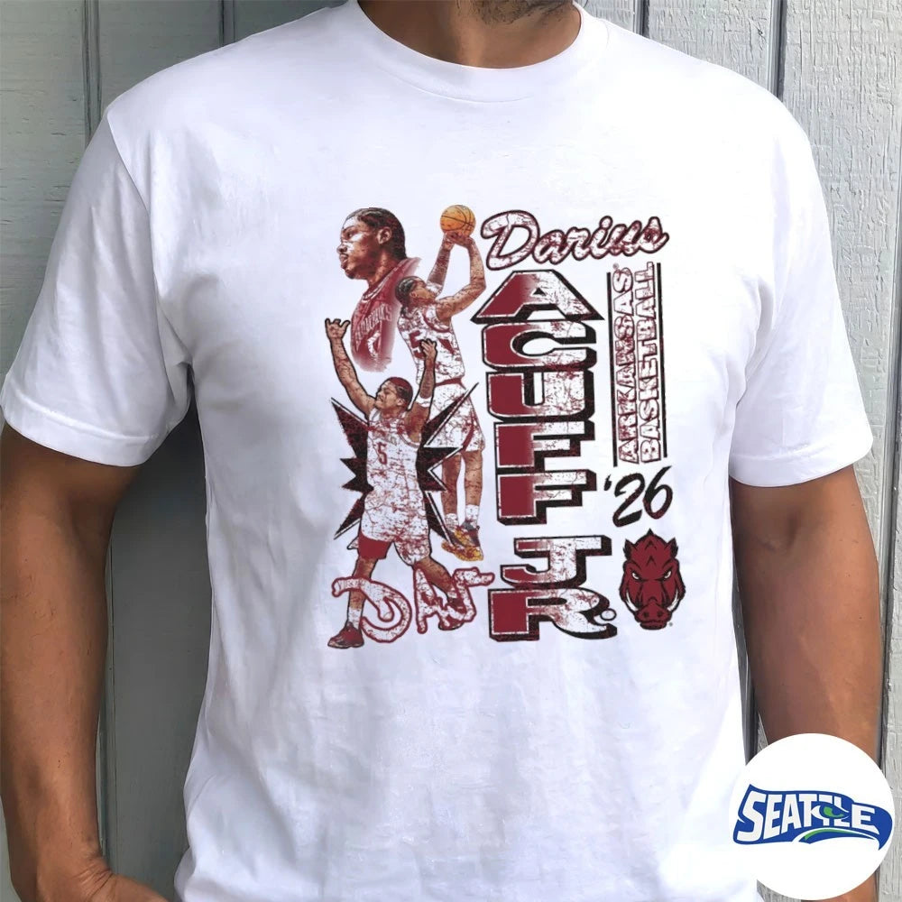 Official 2026 Darius Acuff Jr. Arkansas Razorbacks Basketball Graphic t-shirt