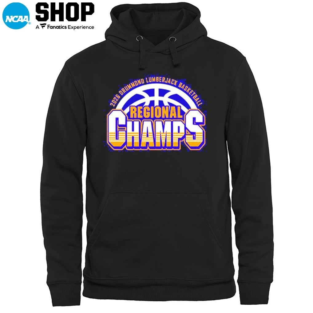 Official 2026 Drummond Lumberjack Basketball Regional Champs T-Shirt