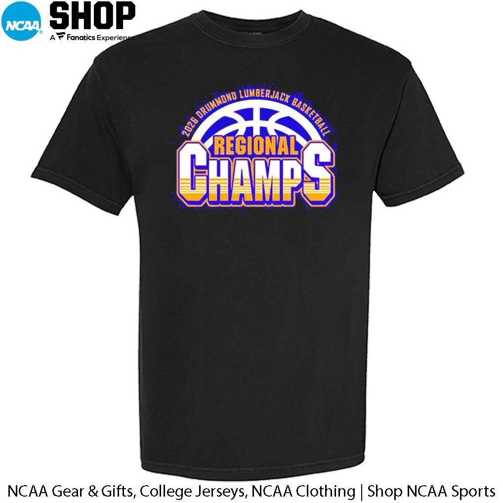 Official 2026 Drummond Lumberjack Basketball Regional Champs T-Shirt