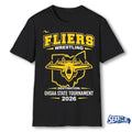 Official 2026 Fliers Wrestling Reach the OHSAA State Tournament t-shirt