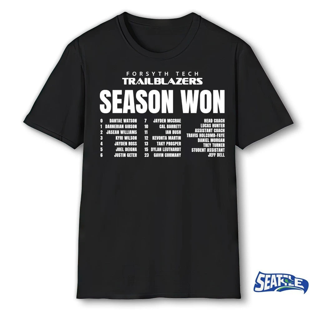 Official 2026 Forsyth Tech Trailblazers Basketball Team Season Won t-shirt
