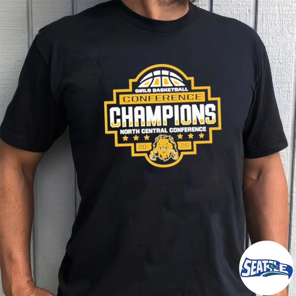 Official 2026 Girls Basketball Conference Champions North Central Conference t-shirt