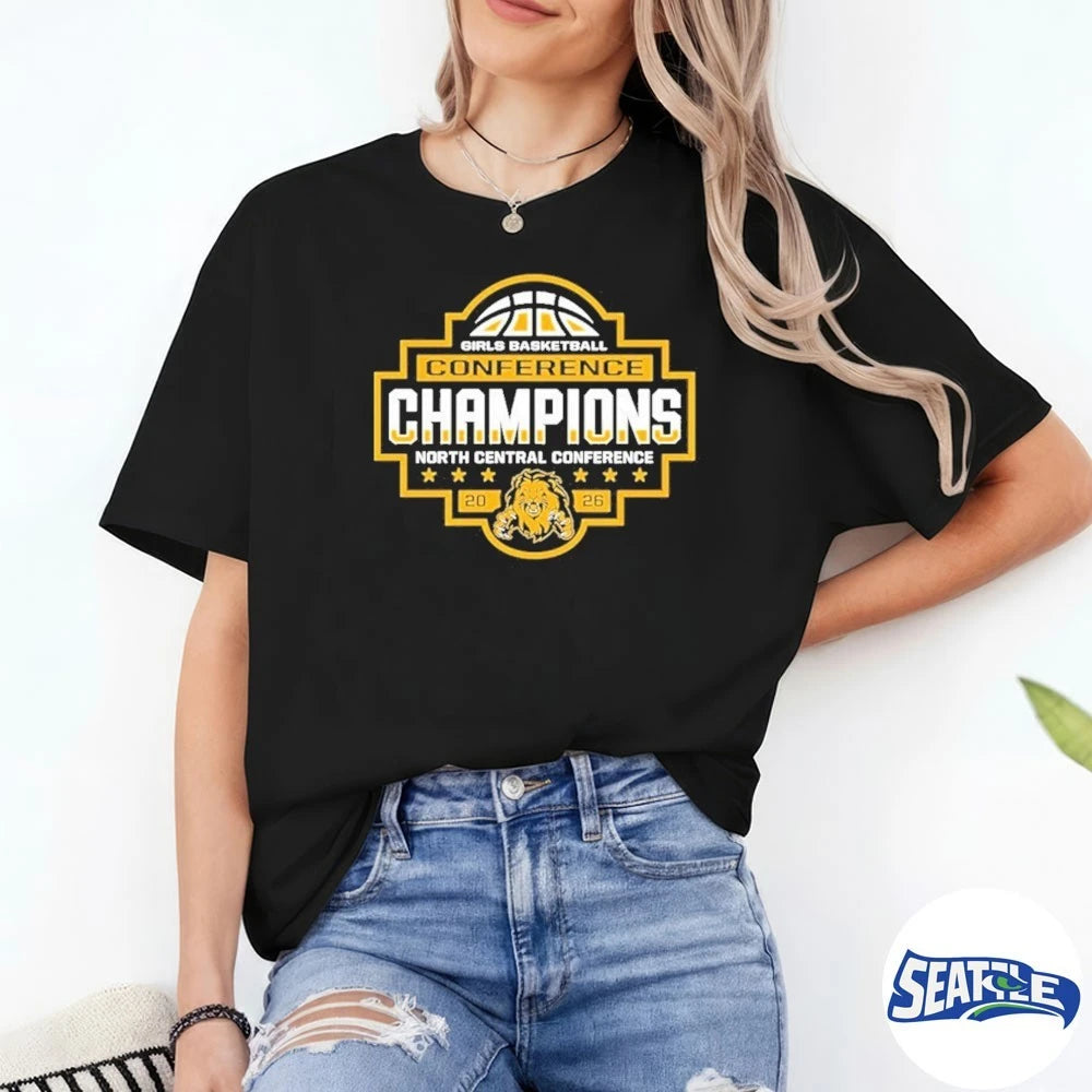 Official 2026 Girls Basketball Conference Champions North Central Conference t-shirt