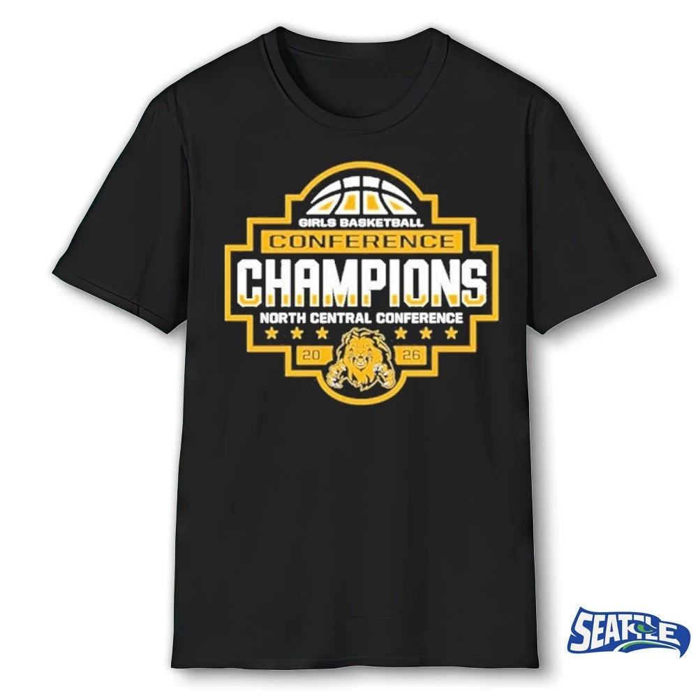 Official 2026 Girls Basketball Conference Champions North Central Conference t-shirt