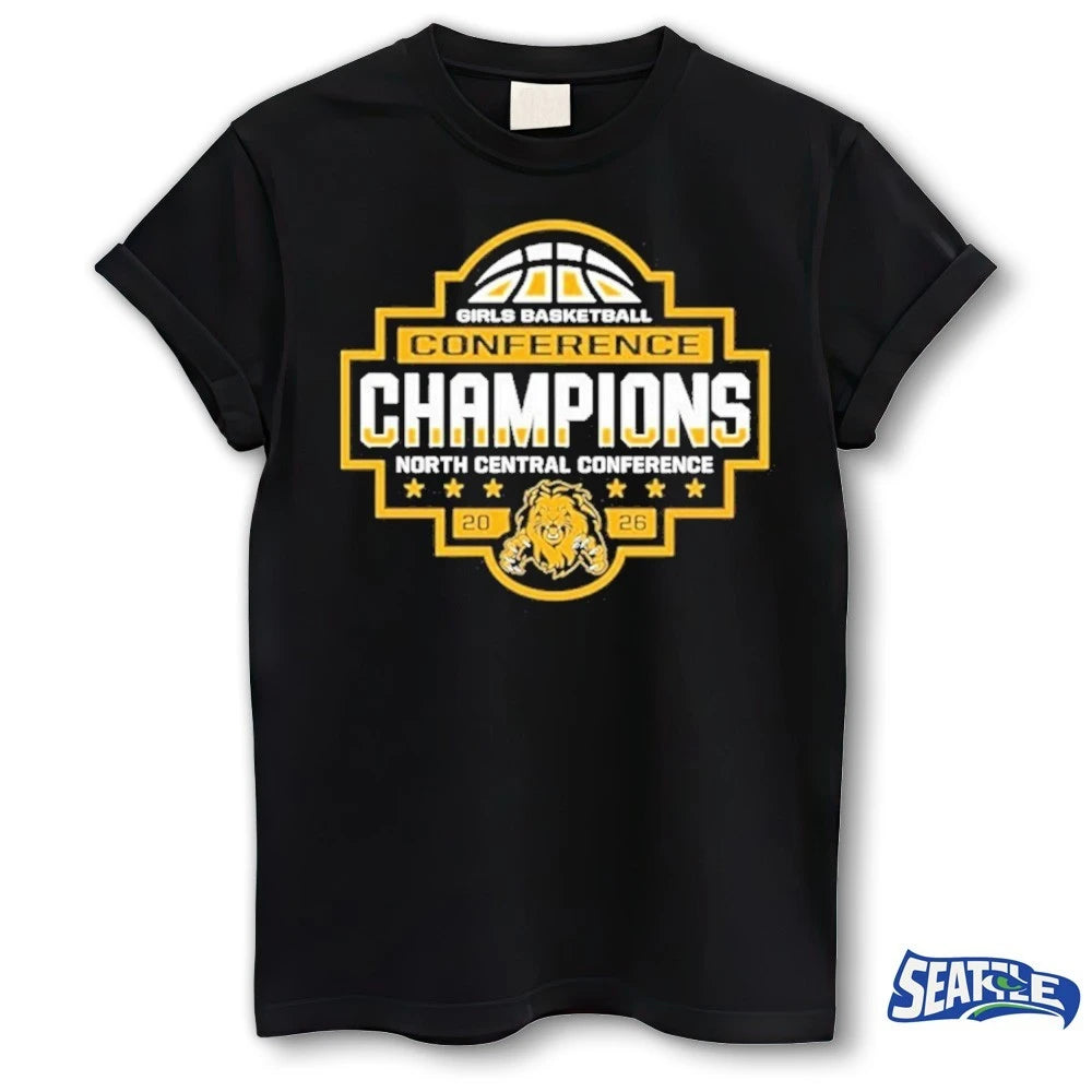 Official 2026 Girls Basketball Conference Champions North Central Conference t-shirt