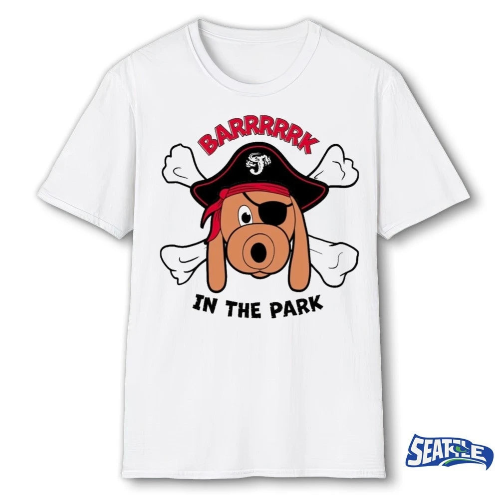 Official 2026 Giveaway Jacksonville Jumbo Shrimp Barrrrk in the Park t-shirt