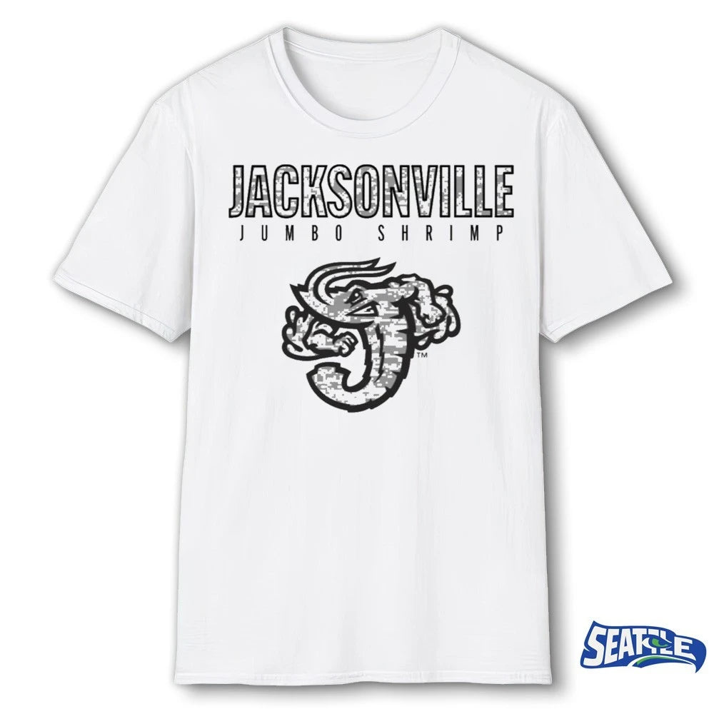Official 2026 Giveaway Jacksonville Jumbo Shrimp Camouflage Shrimp t-shirt