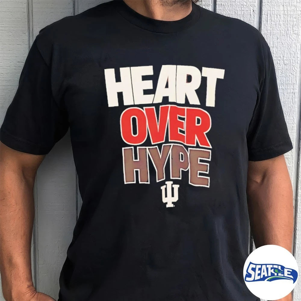 Official 2026 Heart Over Hype Indiana Hoosier t-shirt