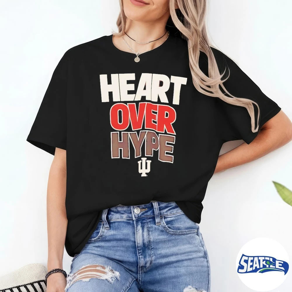 Official 2026 Heart Over Hype Indiana Hoosier t-shirt
