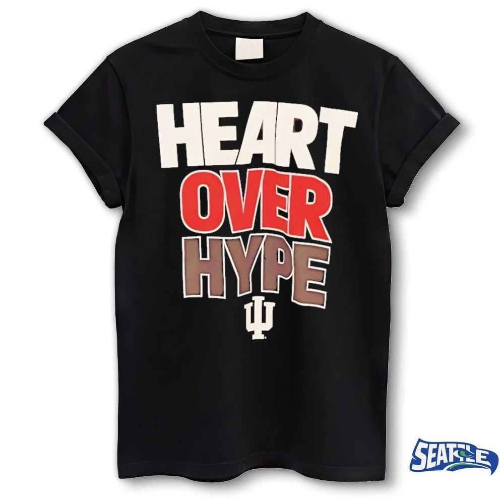 Official 2026 Heart Over Hype Indiana Hoosier t-shirt