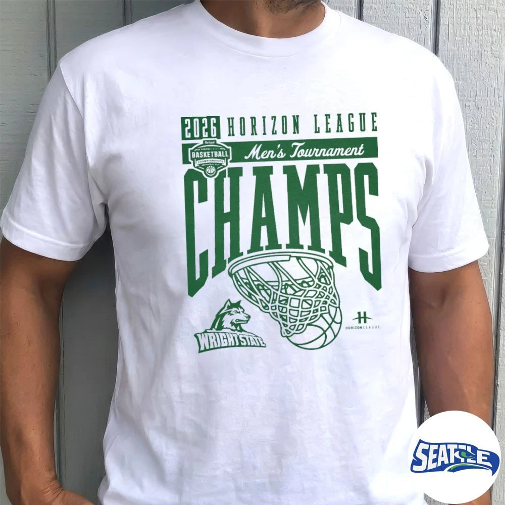 Official 2026 Horizon League Men’s Tournament Champions Wright State Raiders t-shirt