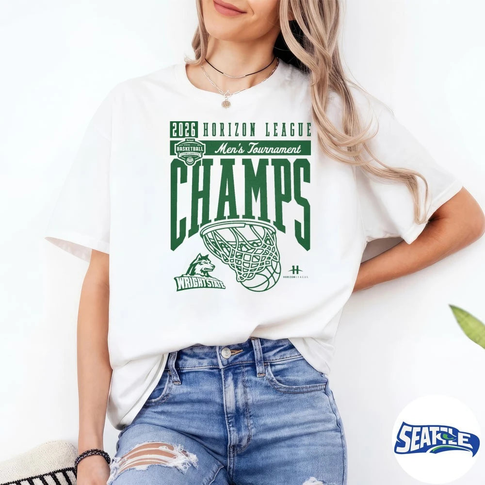 Official 2026 Horizon League Men’s Tournament Champions Wright State Raiders t-shirt