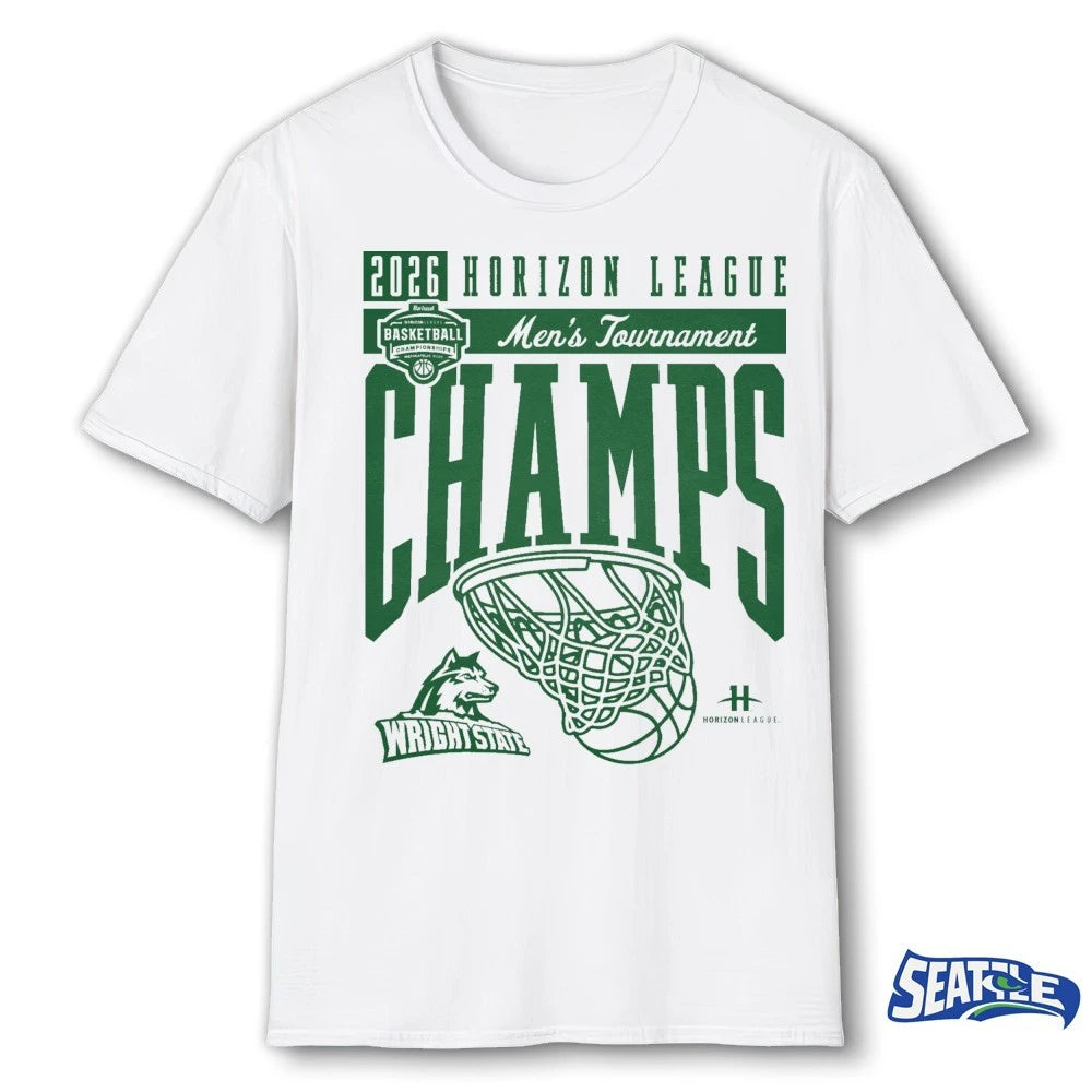 Official 2026 Horizon League Men’s Tournament Champions Wright State Raiders t-shirt