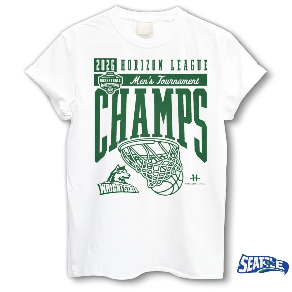 Official 2026 Horizon League Men’s Tournament Champions Wright State Raiders t-shirt
