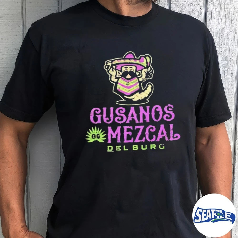 Official 2026 Hub City Spartanburgers Gusanos Mezcal Del Burg t-shirt