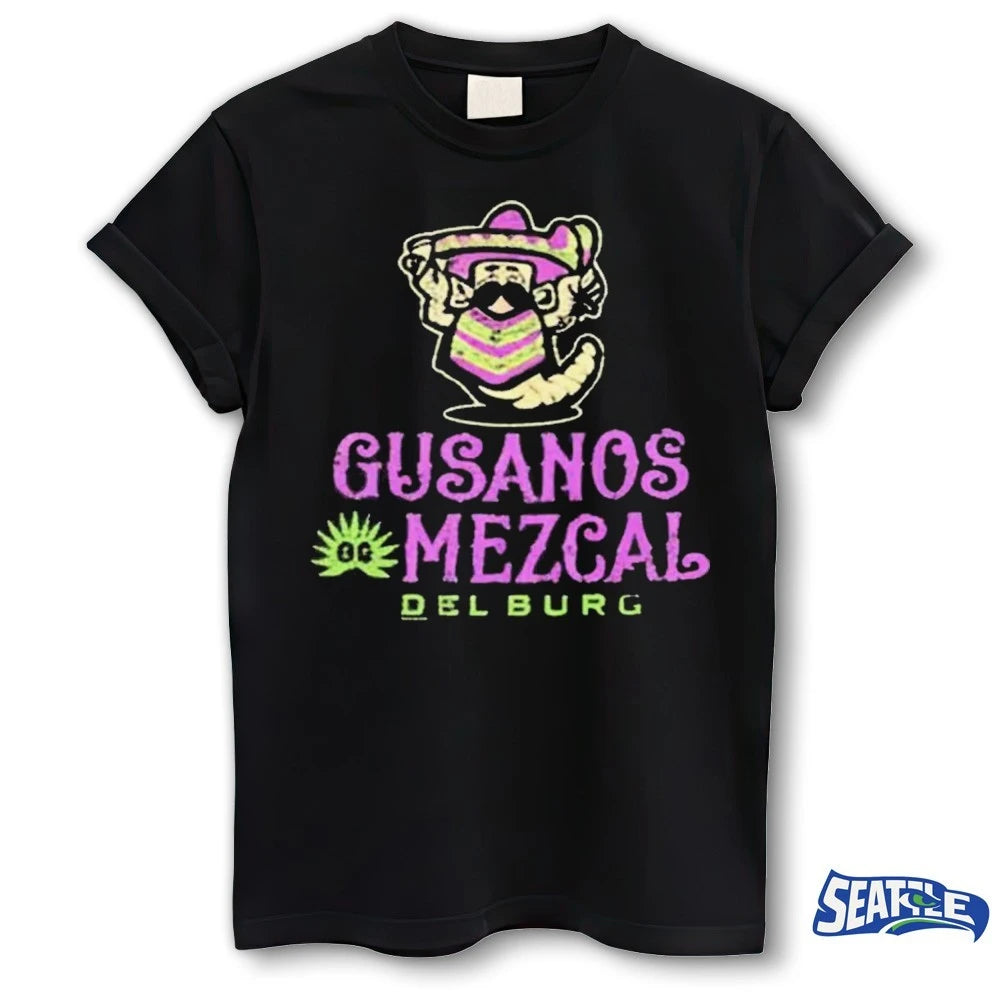 Official 2026 Hub City Spartanburgers Gusanos Mezcal Del Burg t-shirt