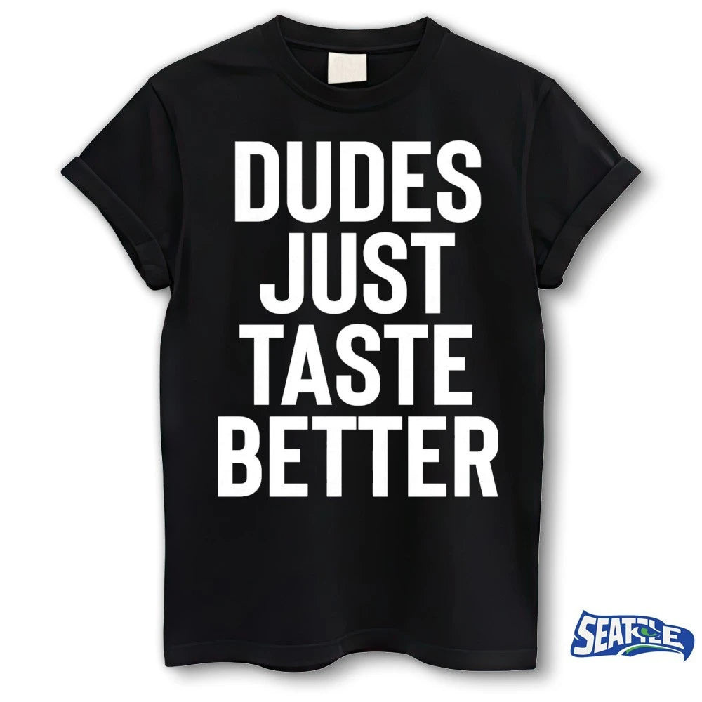 Official 2026 Jeffrey Carter Dudes Just Taste Better t-shirt