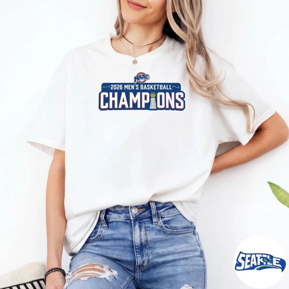 Official 2026 MAAC Men’s Basketball Champions Siena Saints t-shirt