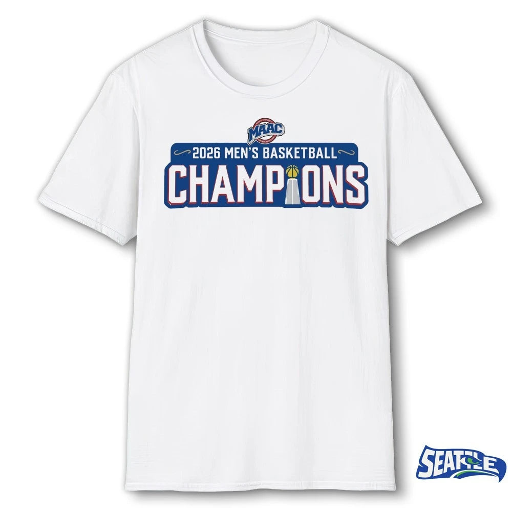 Official 2026 MAAC Men’s Basketball Champions Siena Saints t-shirt