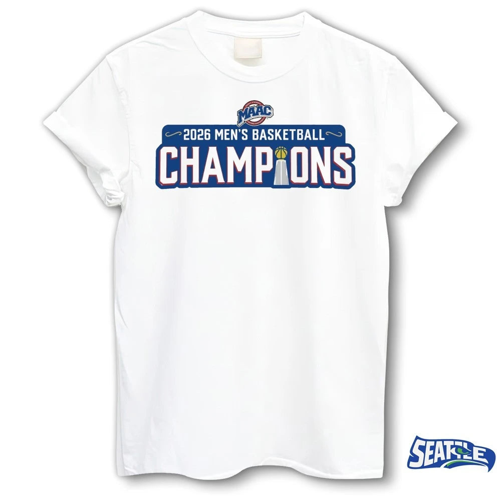 Official 2026 MAAC Men’s Basketball Champions Siena Saints t-shirt