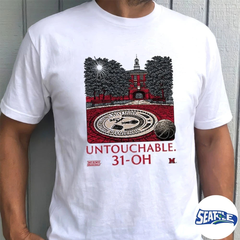Official 2026 Miami RedHawks Men’s Basketball Untouchable 31-OH t-shirt