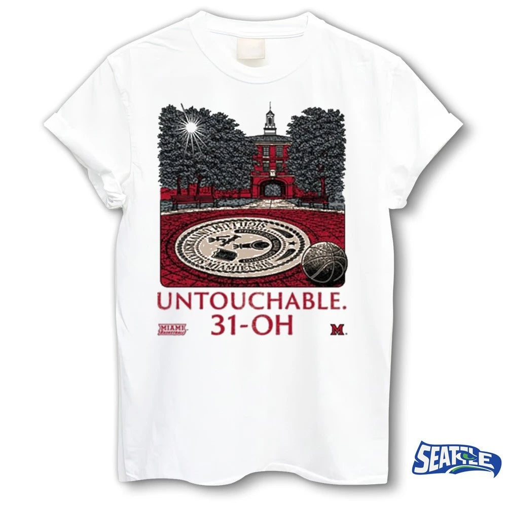 Official 2026 Miami RedHawks Men’s Basketball Untouchable 31-OH t-shirt